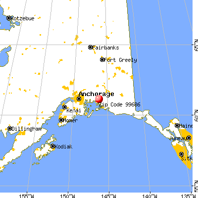Valdez, AK (99686) map from a distance