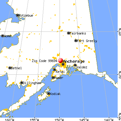 Houston, AK (99694) map from a distance