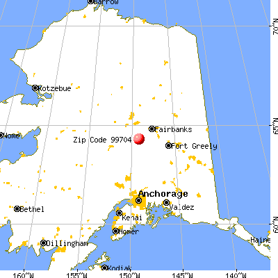 Anderson, AK (99704) map from a distance