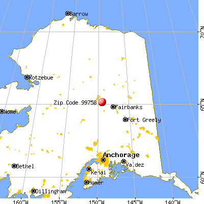 Minto, AK (99758) map from a distance