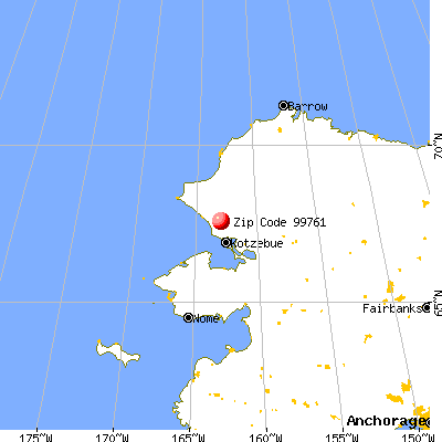 Noatak, AK (99761) map from a distance