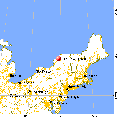 Richville, NY (13681) map from a distance