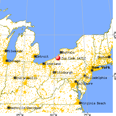 Bemus Point, NY (14712) map from a distance