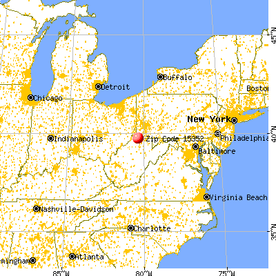 New Freeport, PA (15352) map from a distance