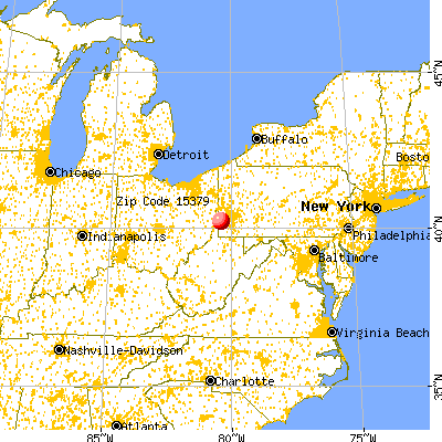 West Middletown, PA (15379) map from a distance