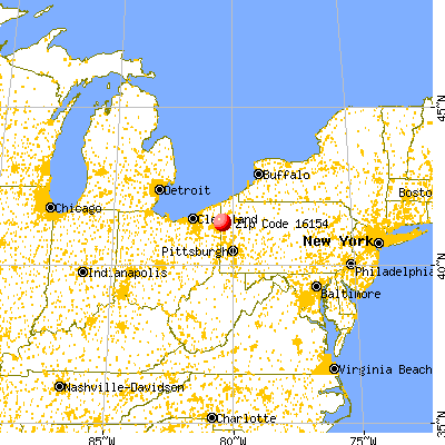 Reynolds Heights, PA (16154) map from a distance