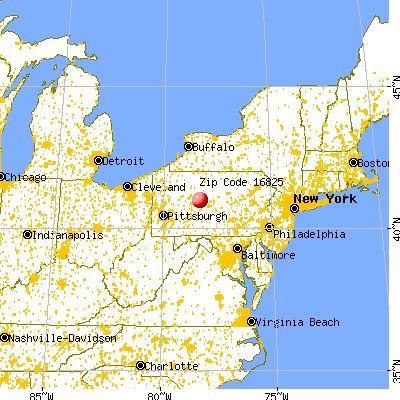 Bigler, PA (16825) map from a distance