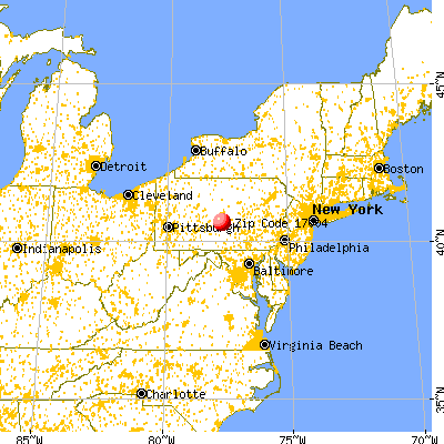 Belleville, PA (17004) map from a distance