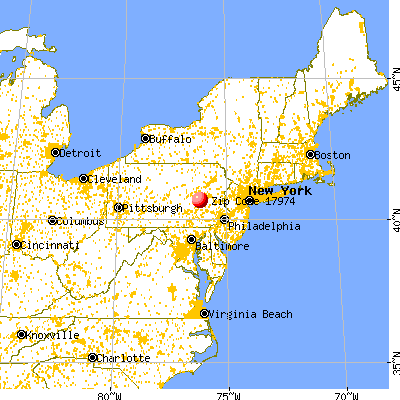 Seltzer, PA (17974) map from a distance