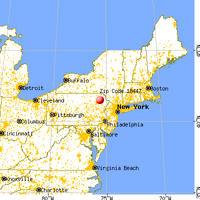 Olyphant, PA (18447) map from a distance