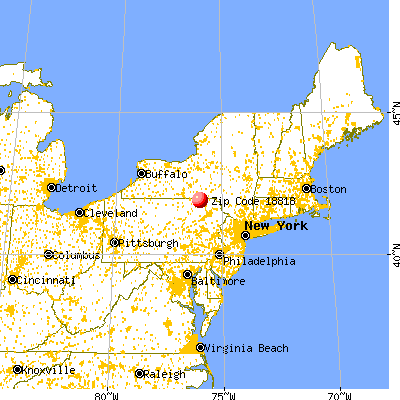 Friendsville, PA (18818) map from a distance