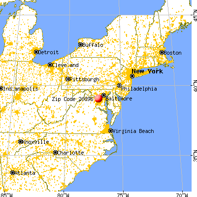 Garrett Park, MD (20896) map from a distance