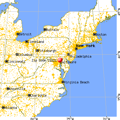 Essex, MD (21221) map from a distance