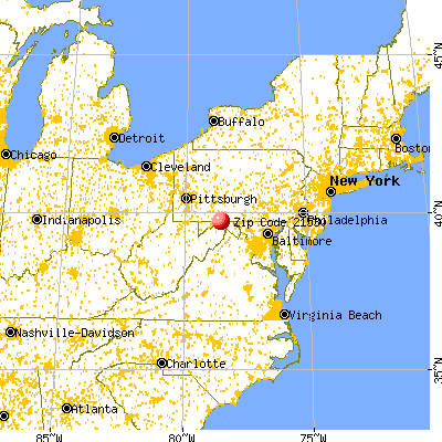 Flintstone, MD (21530) map from a distance