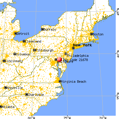 Worton, MD (21678) map from a distance