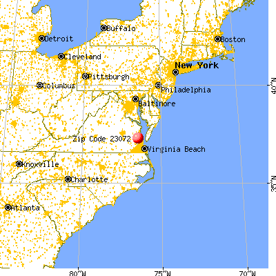 Gloucester Point, VA (23072) map from a distance