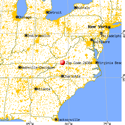 Woodlawn, VA (24381) map from a distance