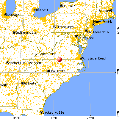 Milton, NC (27305) map from a distance