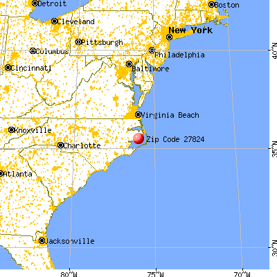 Engelhard, NC (27824) map from a distance