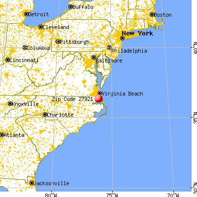 Camden, NC (27921) map from a distance