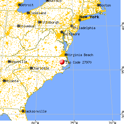 Roper, NC (27970) map from a distance