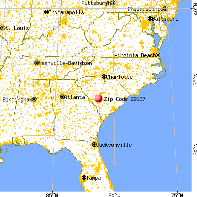 Perry, SC (29137) map from a distance