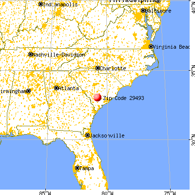 Williams, SC (29493) map from a distance