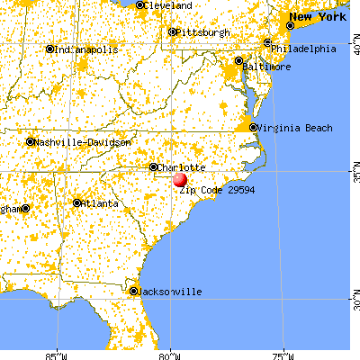 Tatum, SC (29594) map from a distance