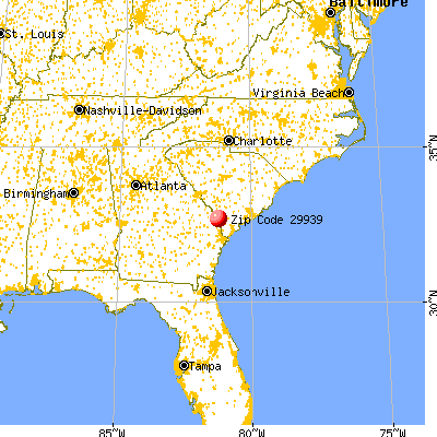 Scotia, SC (29939) map from a distance