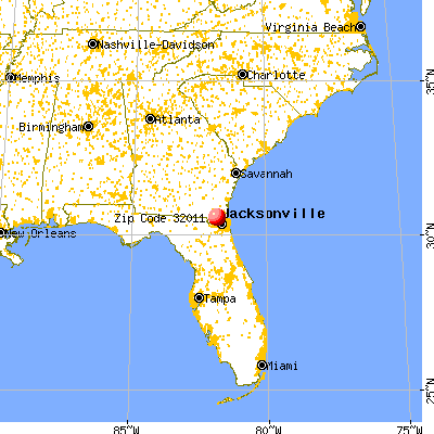 Nassau Village-Ratliff, FL (32011) map from a distance