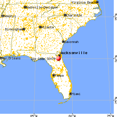 Penney Farms, FL (32079) map from a distance