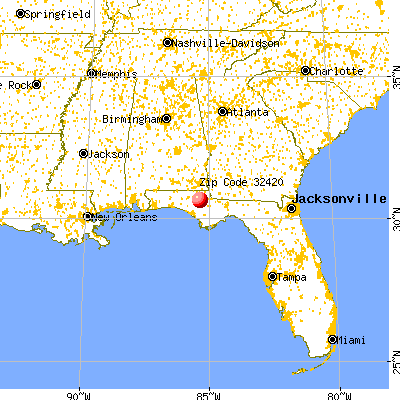 Alford, FL (32420) map from a distance