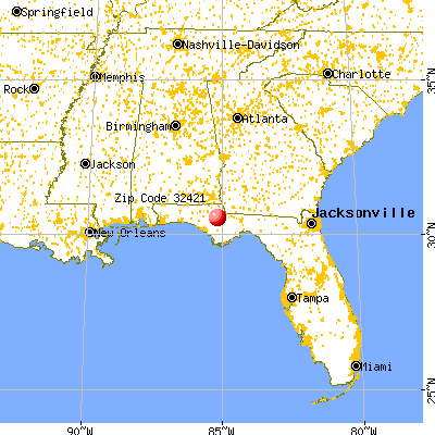 Altha, FL (32421) map from a distance