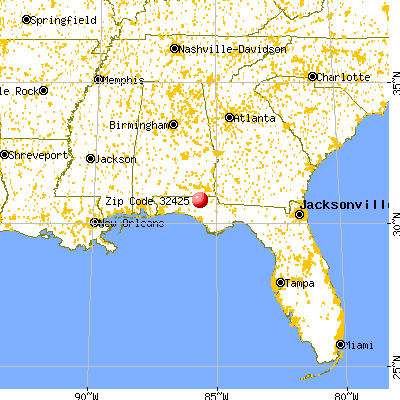 Bonifay, FL (32425) map from a distance