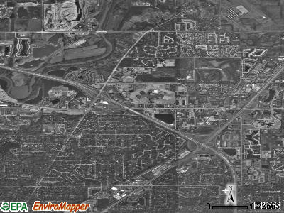 Zip code 46241 satellite photo by USGS